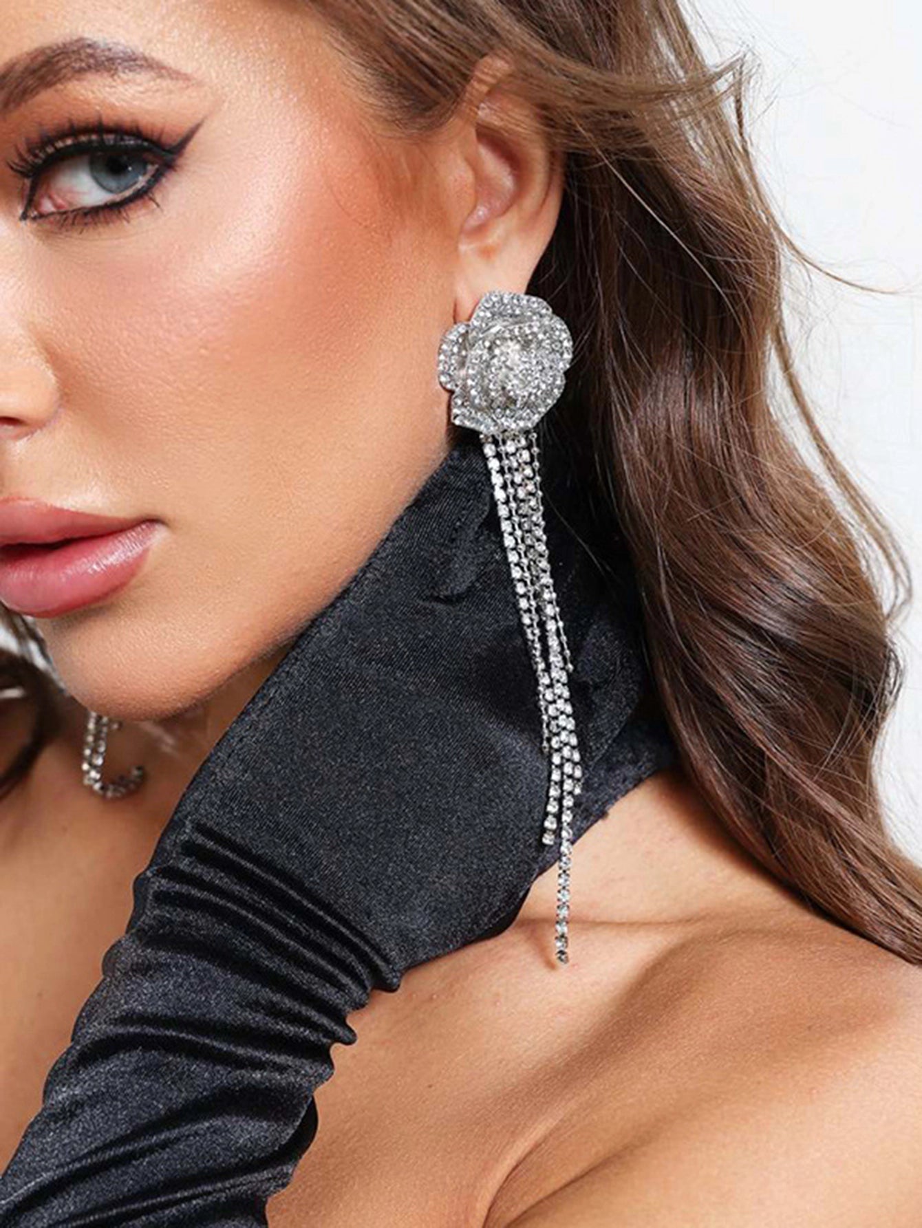 Flower Tassel Earrings