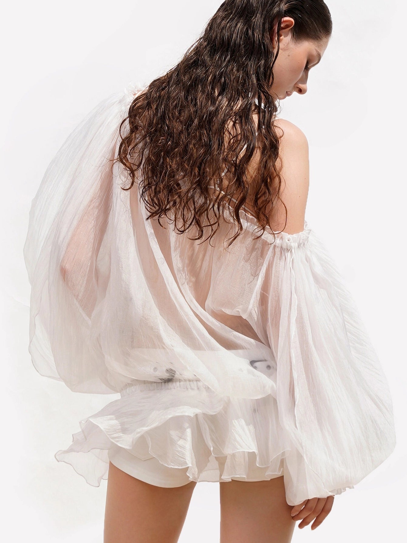 Ethereal Tulle Asymmetrical Dress