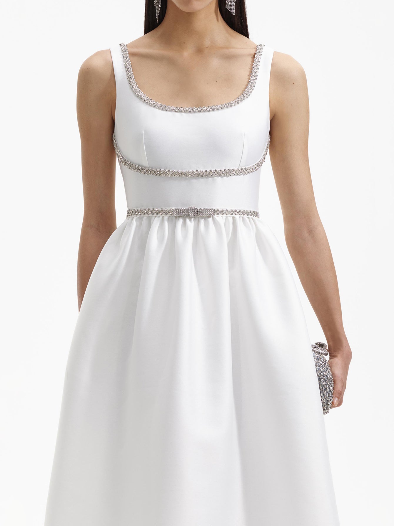 Sleeveless Embellished Midi Dress