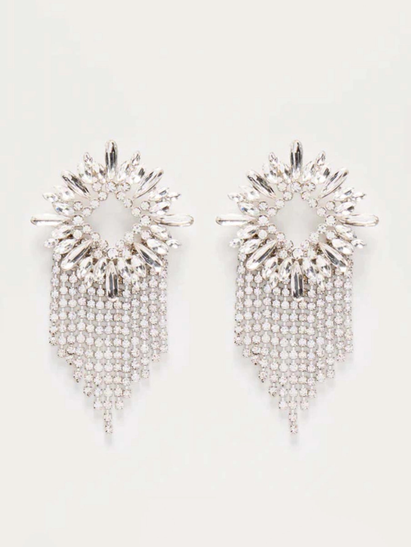 Versatile Diamond Tassel Earrings