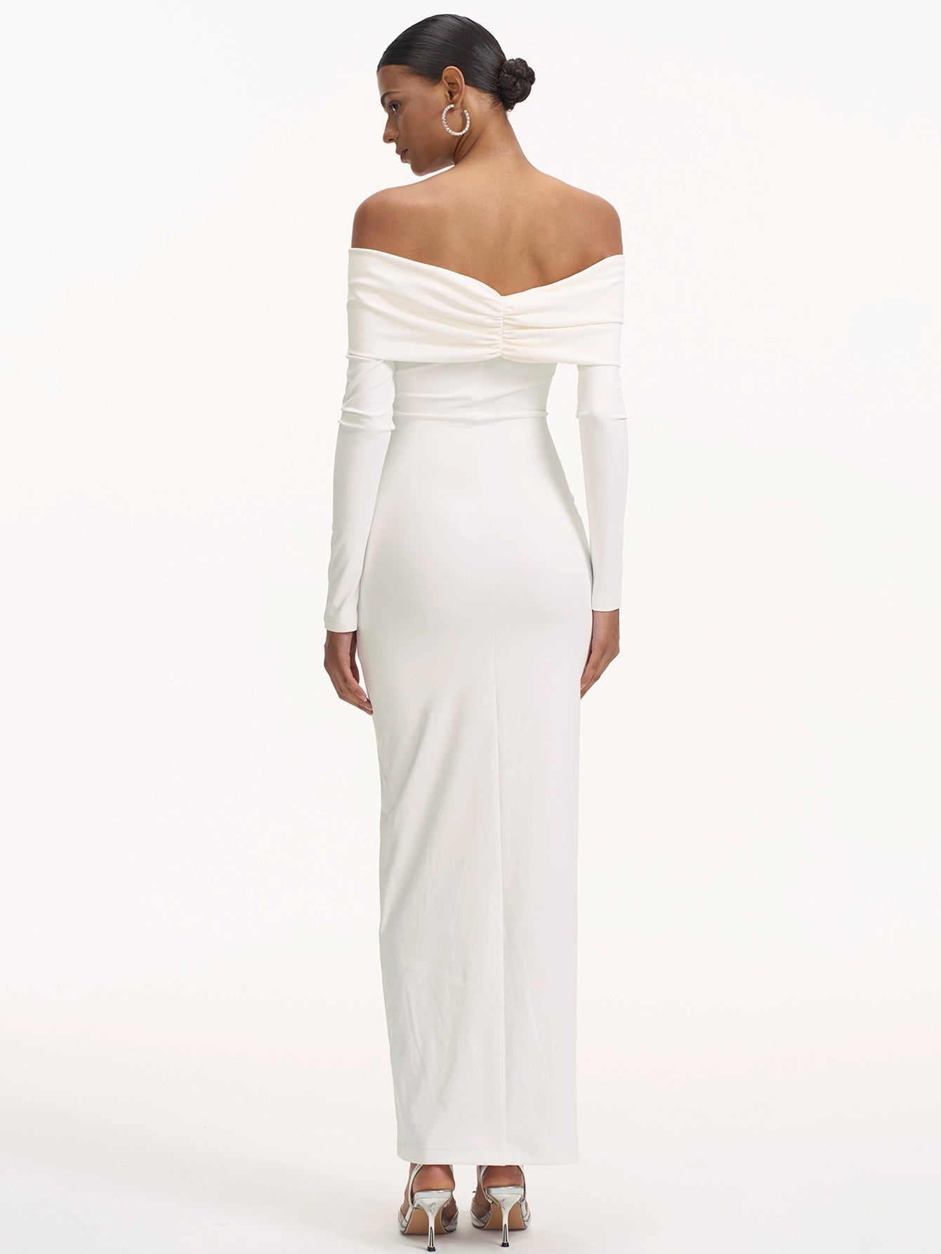 Elegant Strapless Off-Shoulder Maxi Dress