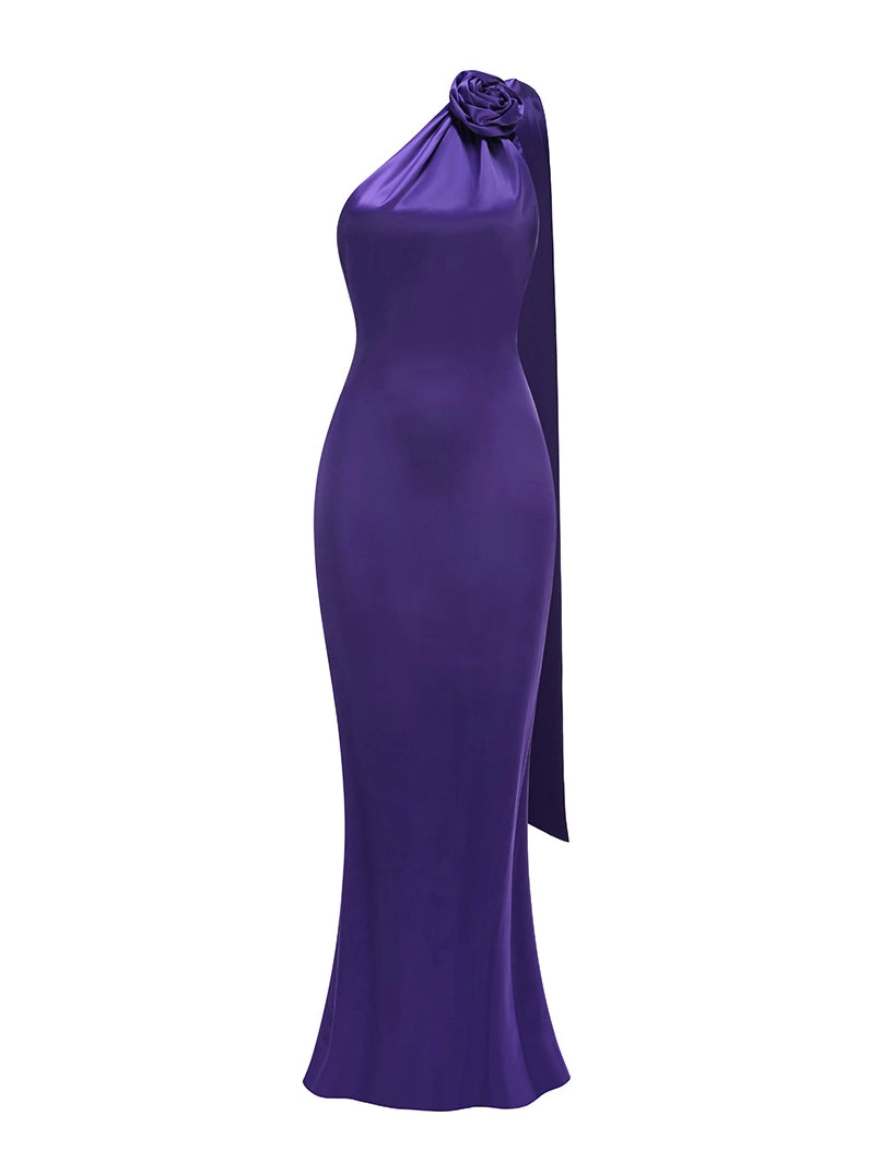 Satin Halterneck Gown