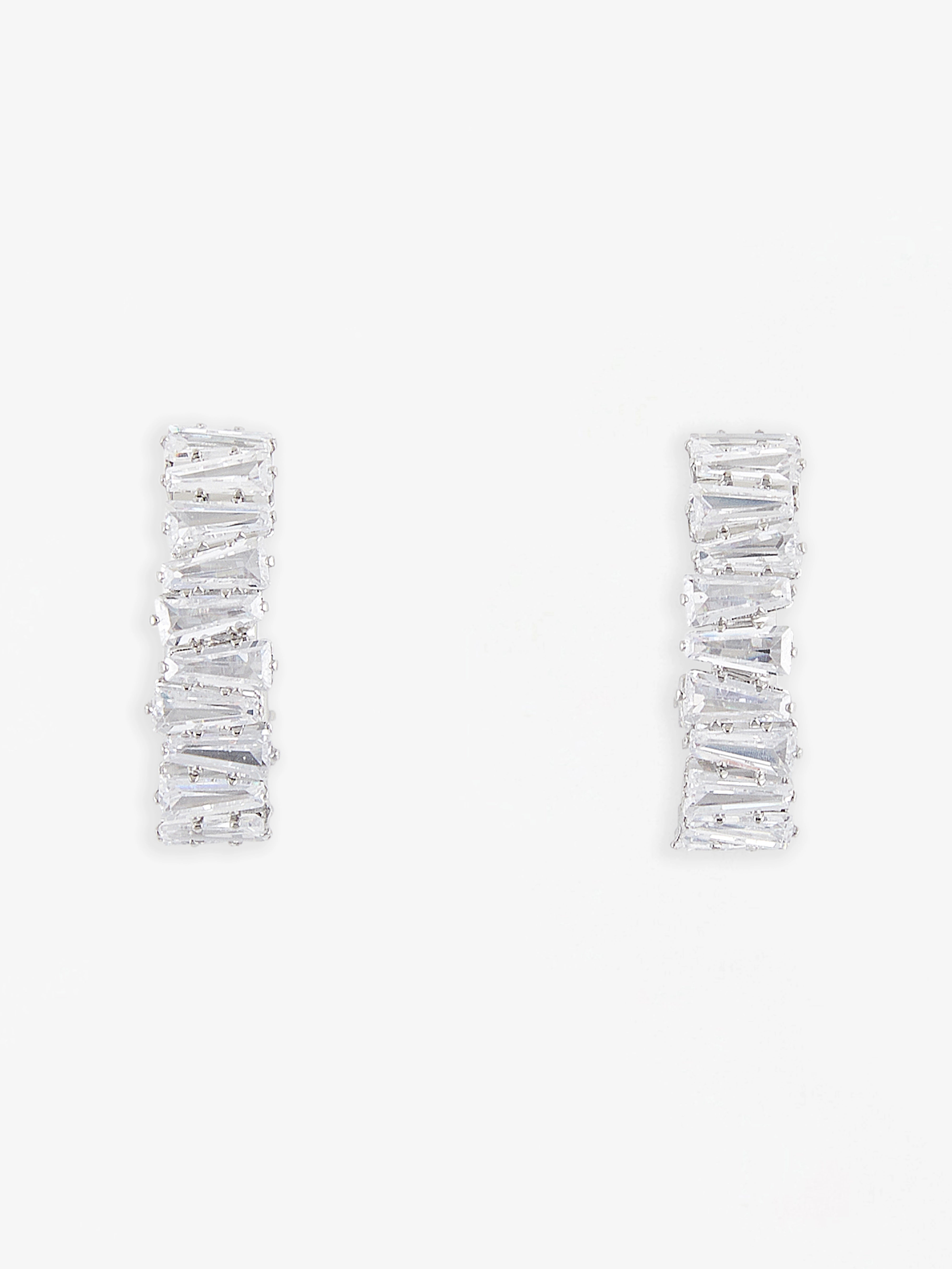 Elegant Icicle Crystal Drop Earrings