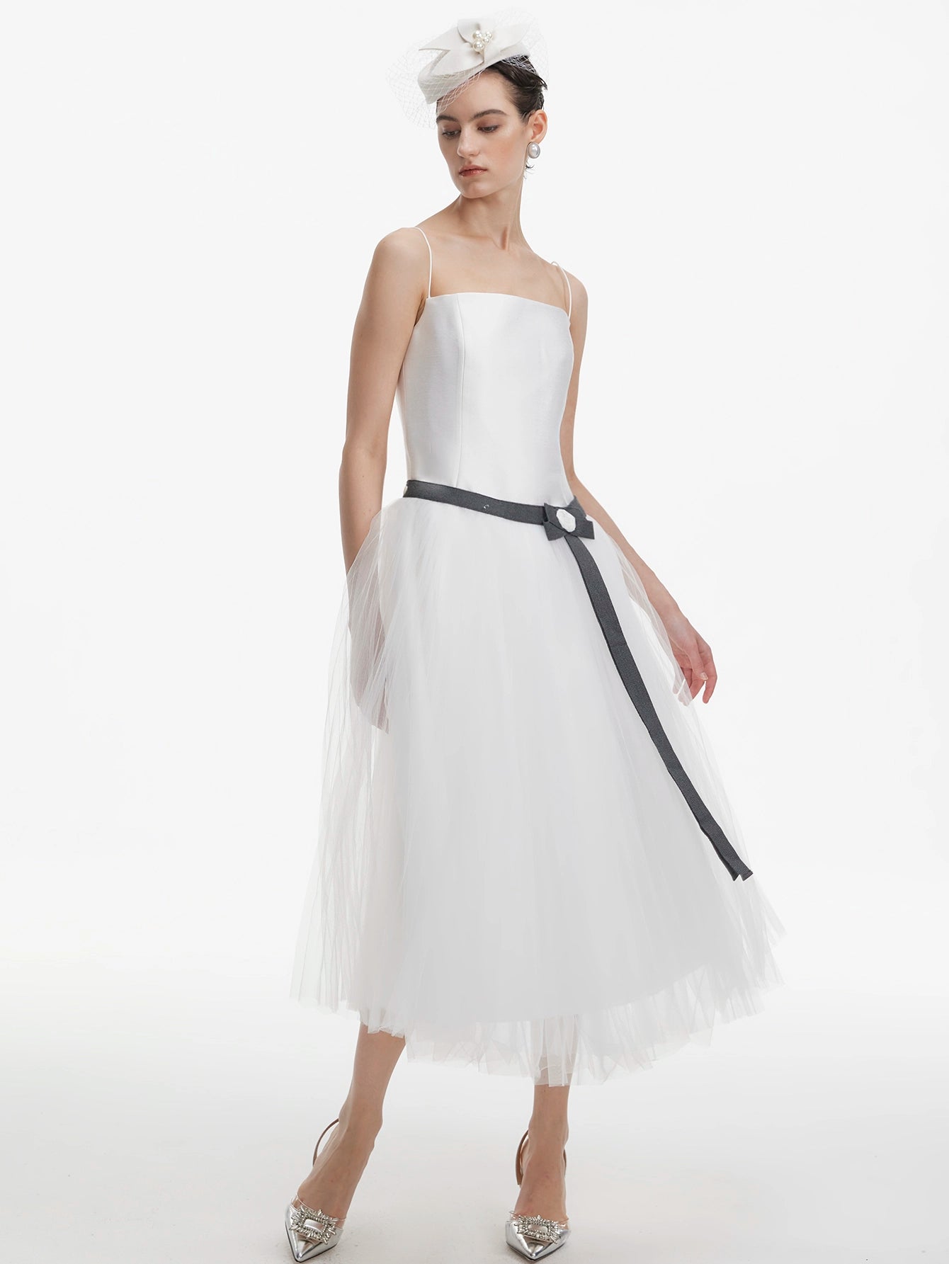 Tulle Tea-Length Dress