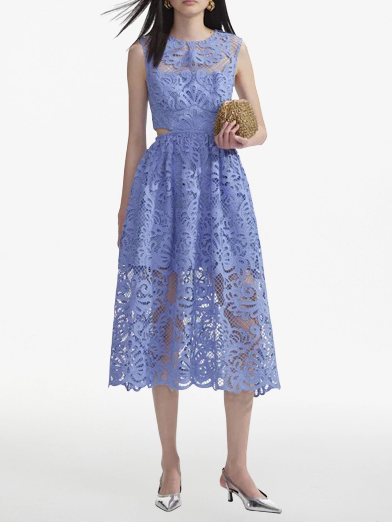 Lace Midi Dress - Perfect for Summer Soirees