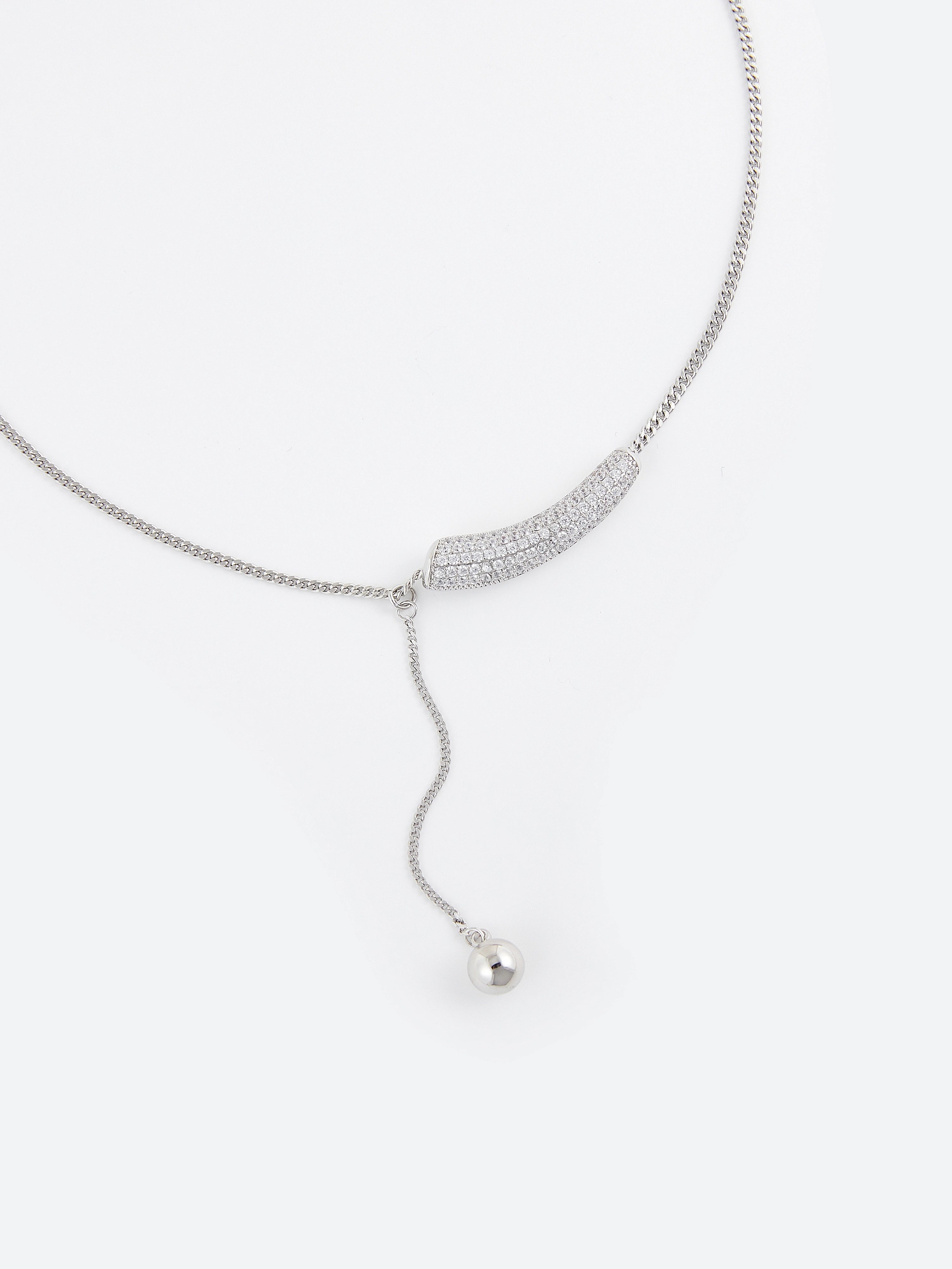 Unique Niche Design Silver Necklace