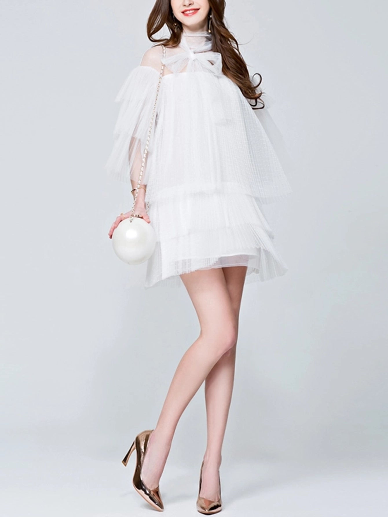 Elegant Tulle Layered Dress