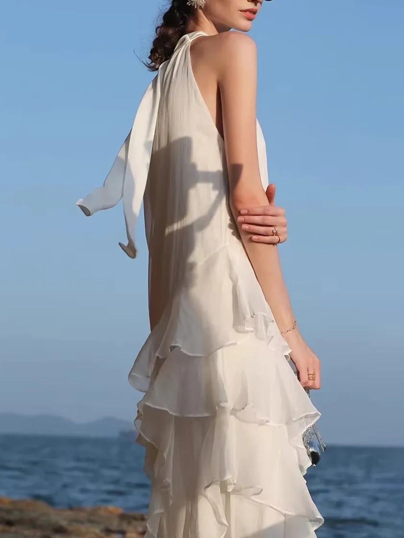 Stunning Ethereal Ruffled Maxi Dress