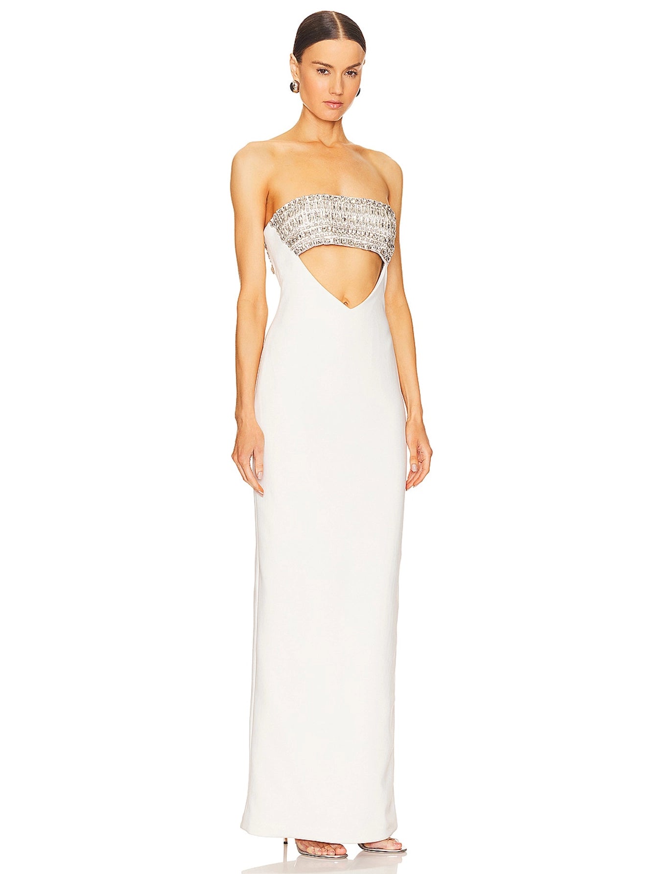 Beaded Cut-Out Gown