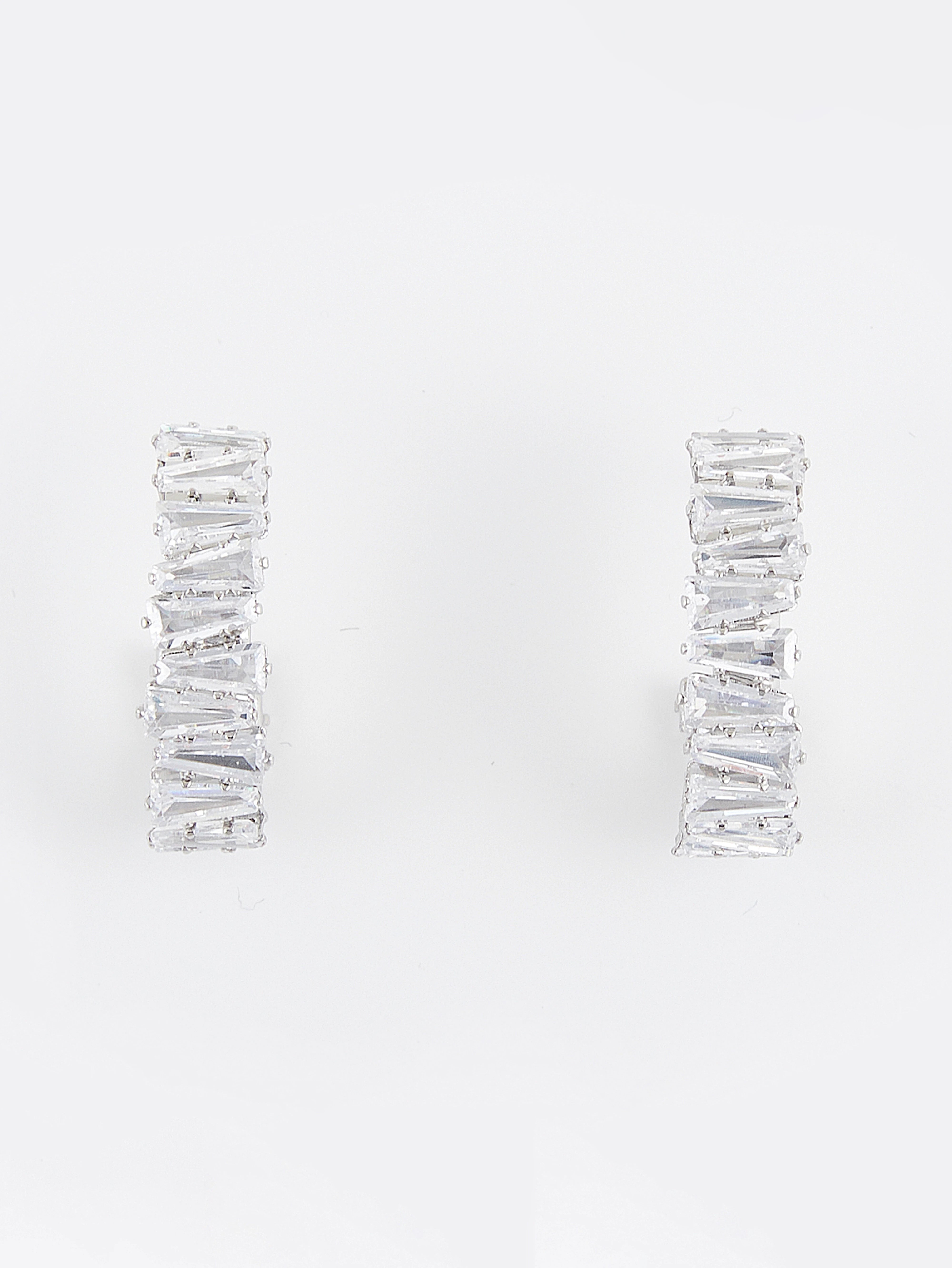 Elegant Icicle Crystal Drop Earrings