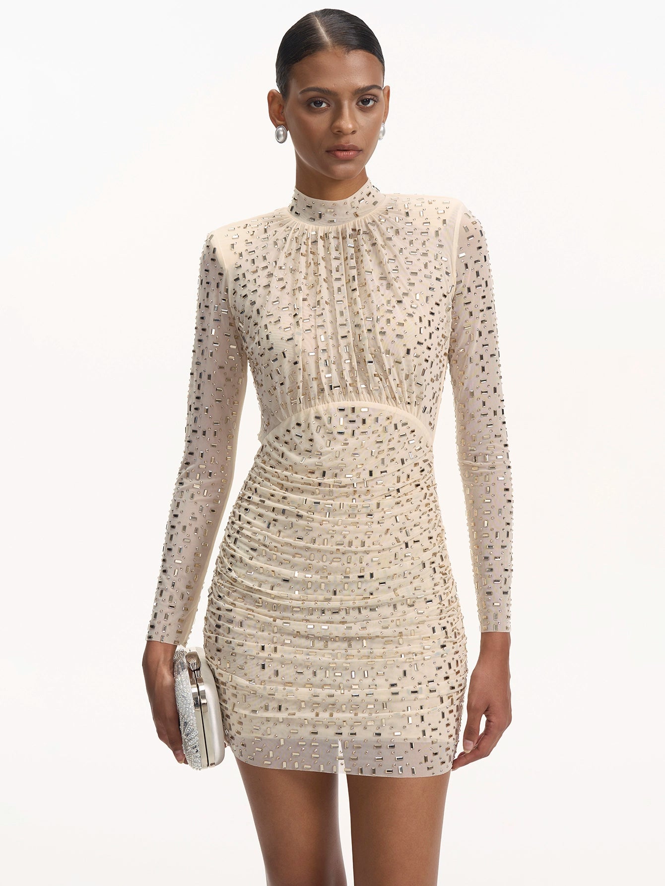 Elegant Sequin Embellished Mini Dress