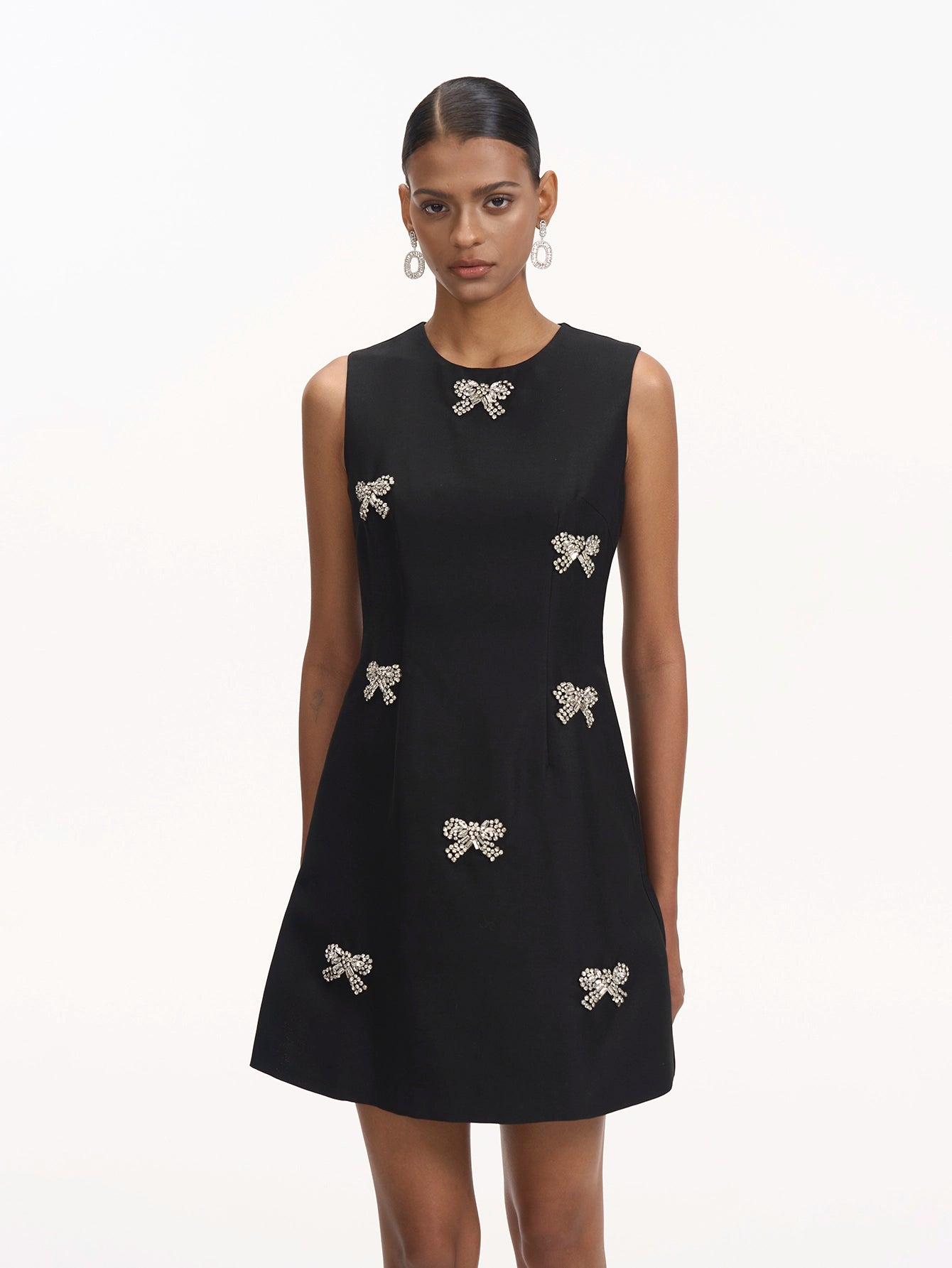 Sophisticated Bow Detail Midi Dress