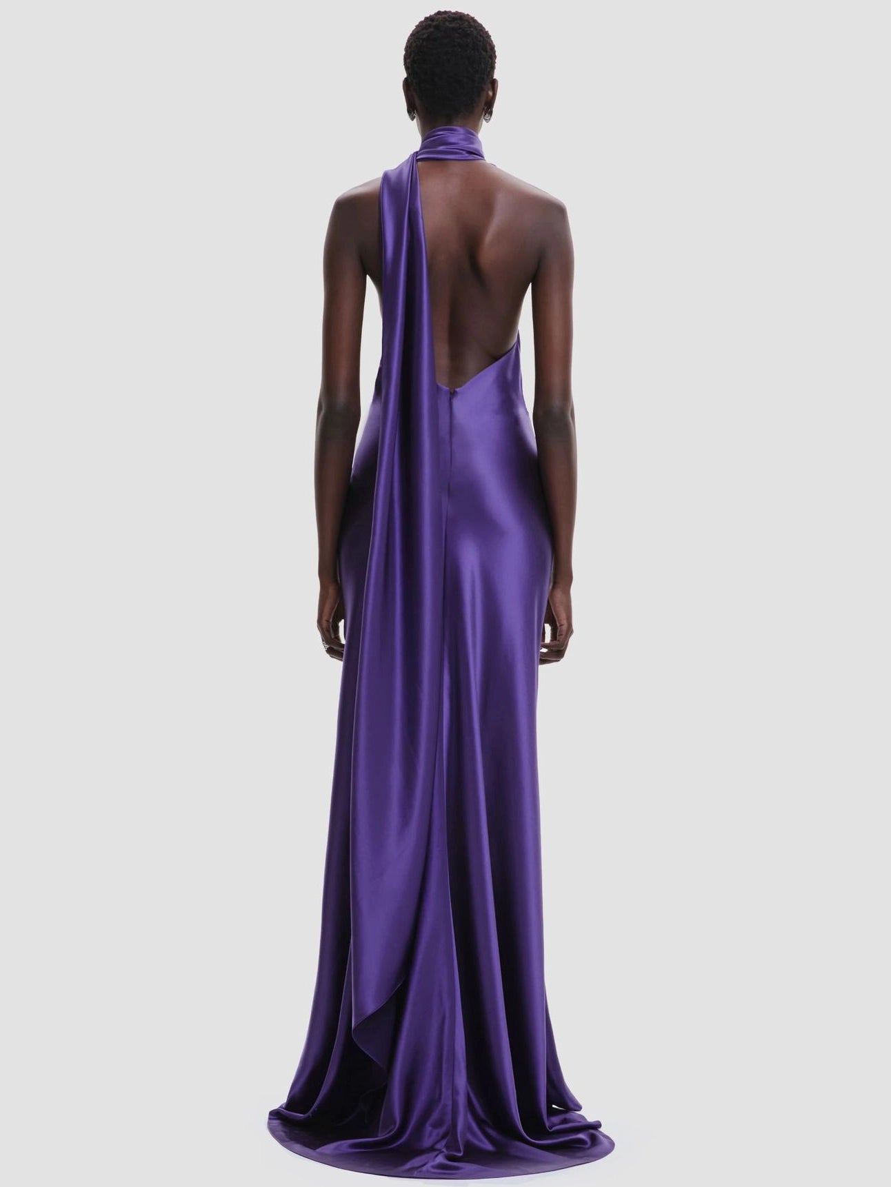 Satin Halterneck Gown