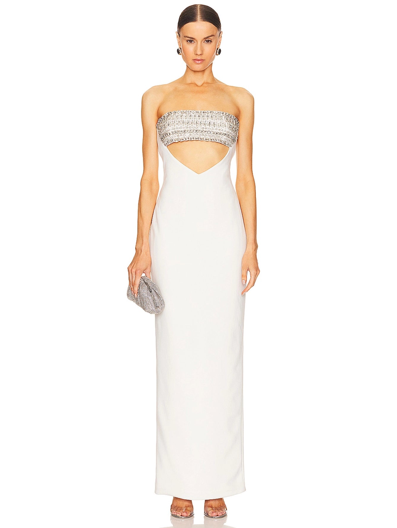 Beaded Cut-Out Gown