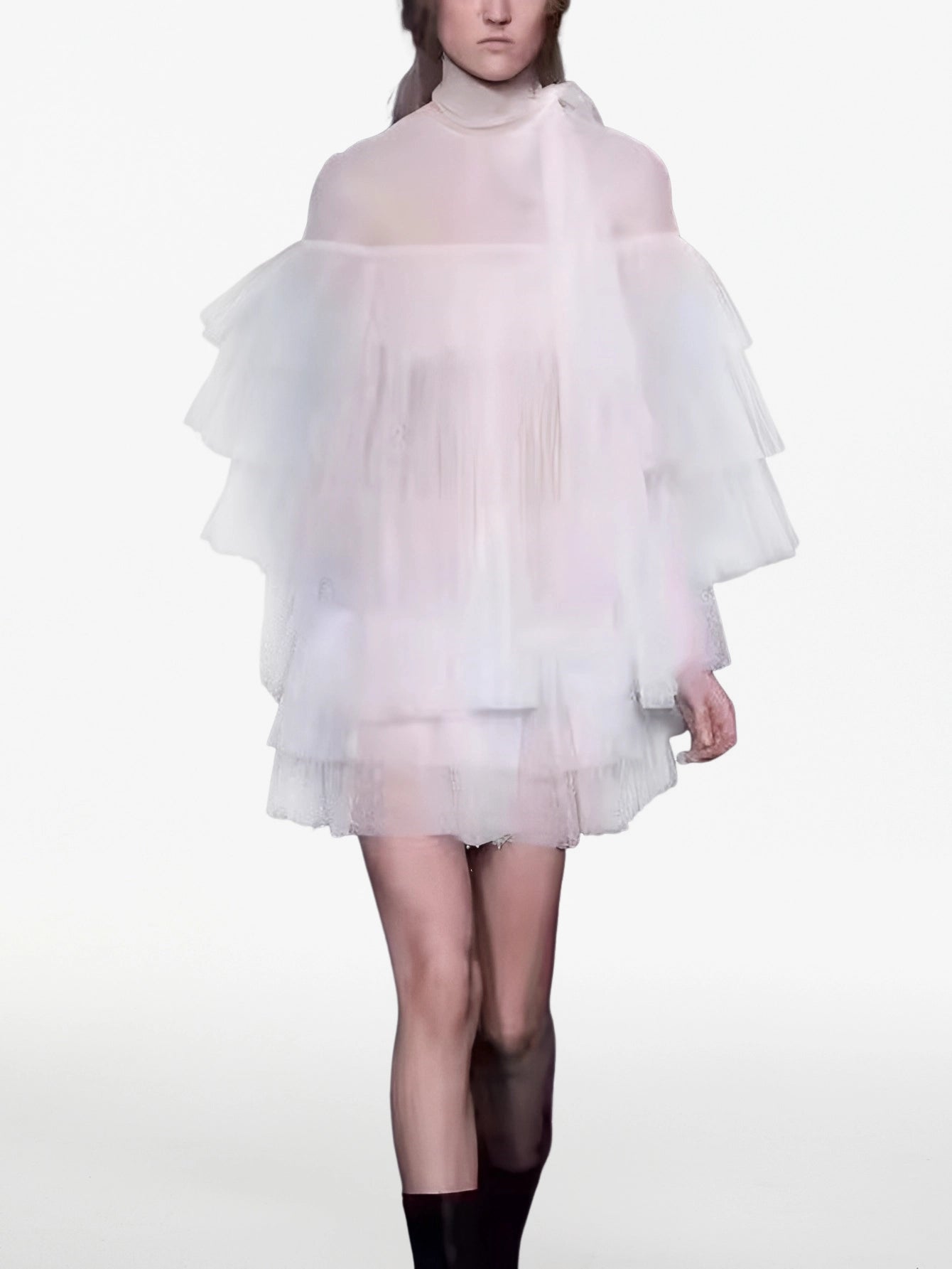 Elegant Tulle Layered Dress