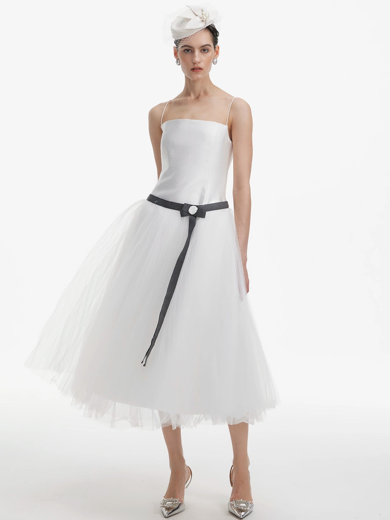 Tulle Tea-Length Dress