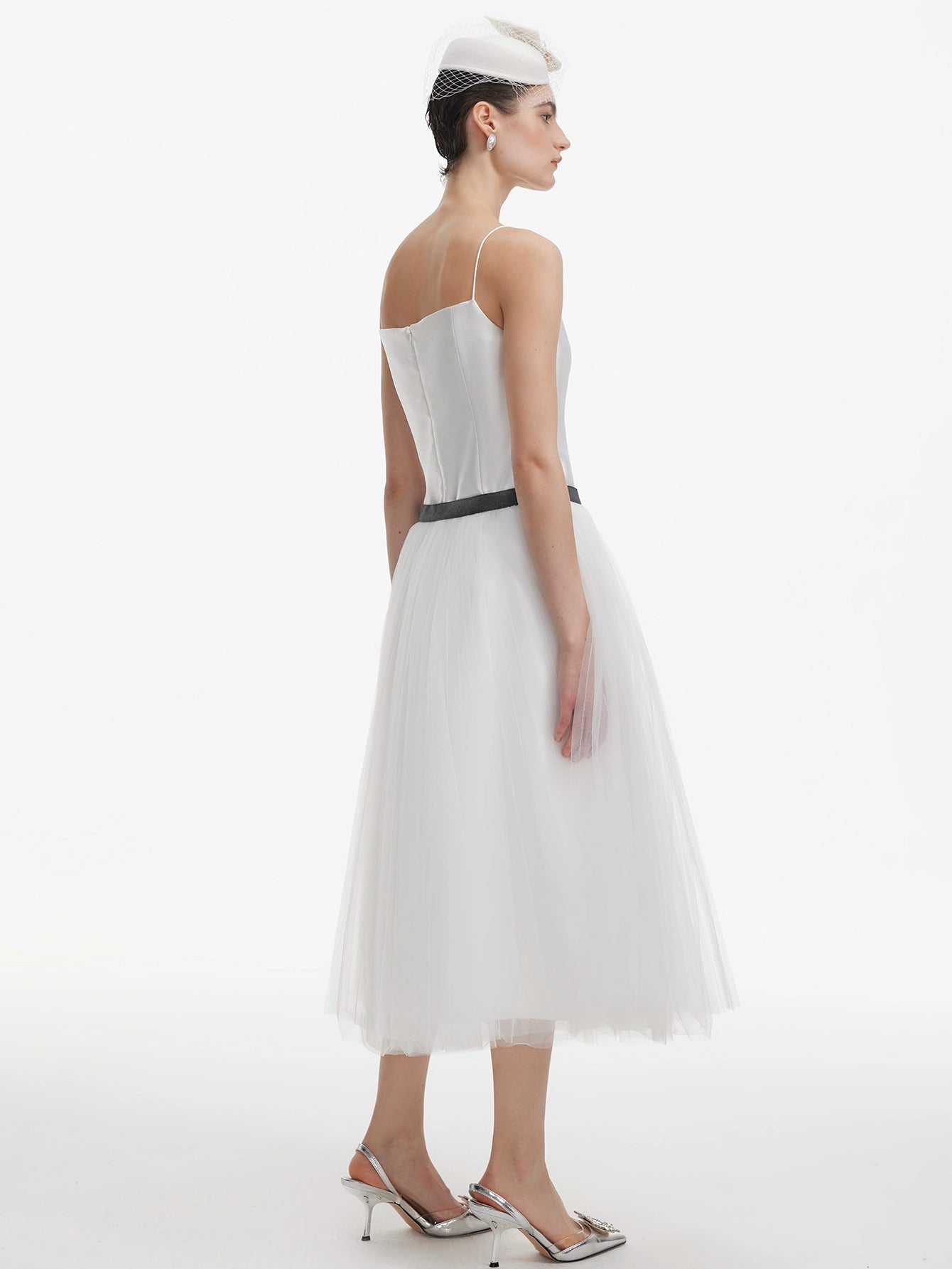 Tulle Tea-Length Dress