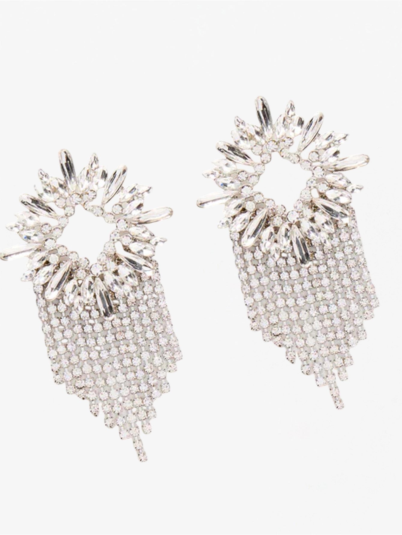 Versatile Diamond Tassel Earrings