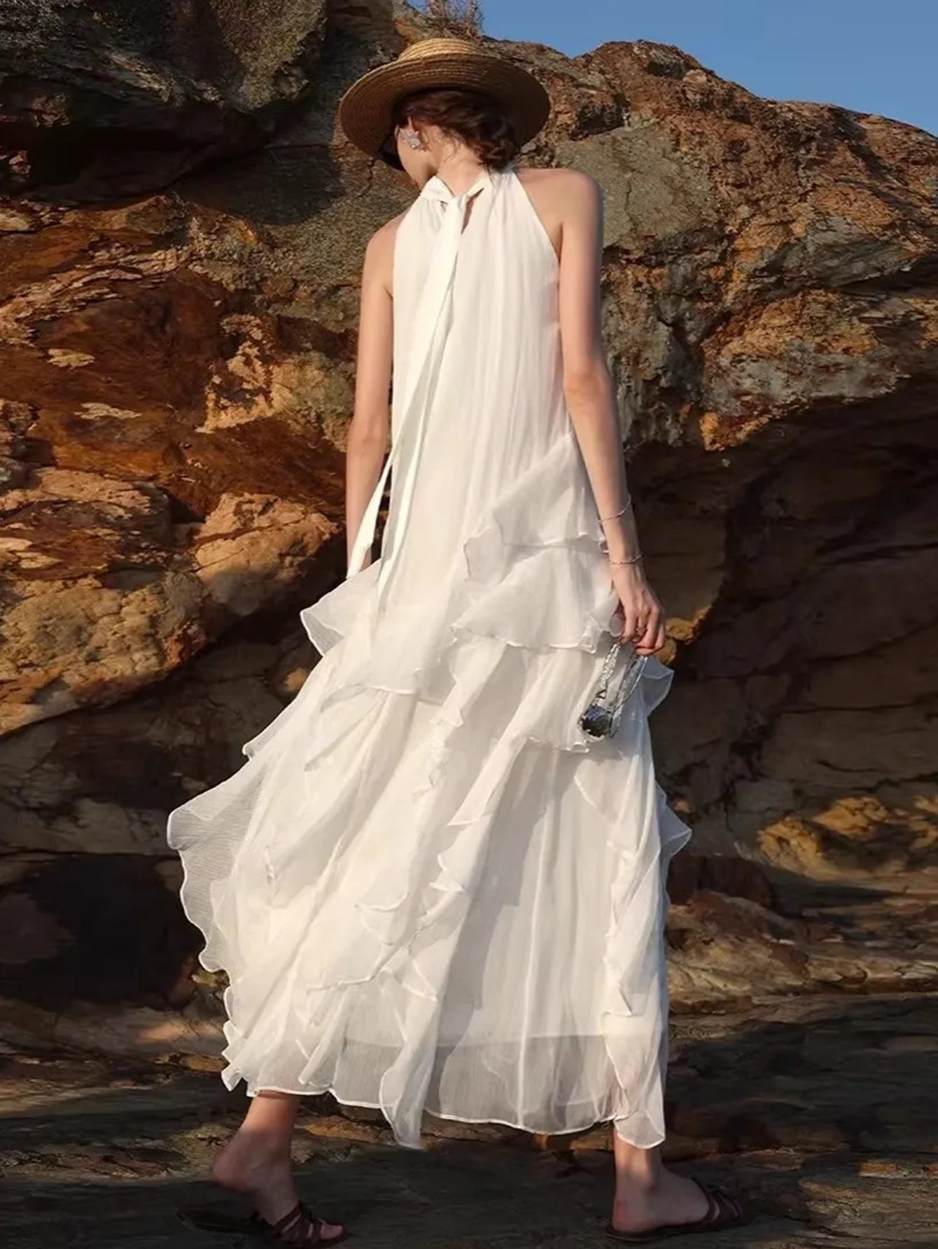 Stunning Ethereal Ruffled Maxi Dress