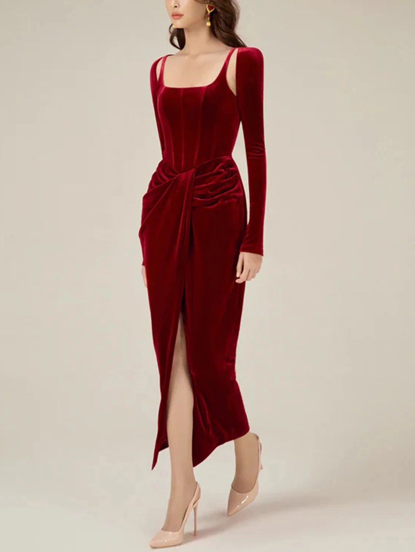 Stunning Velvet Maxi Dress