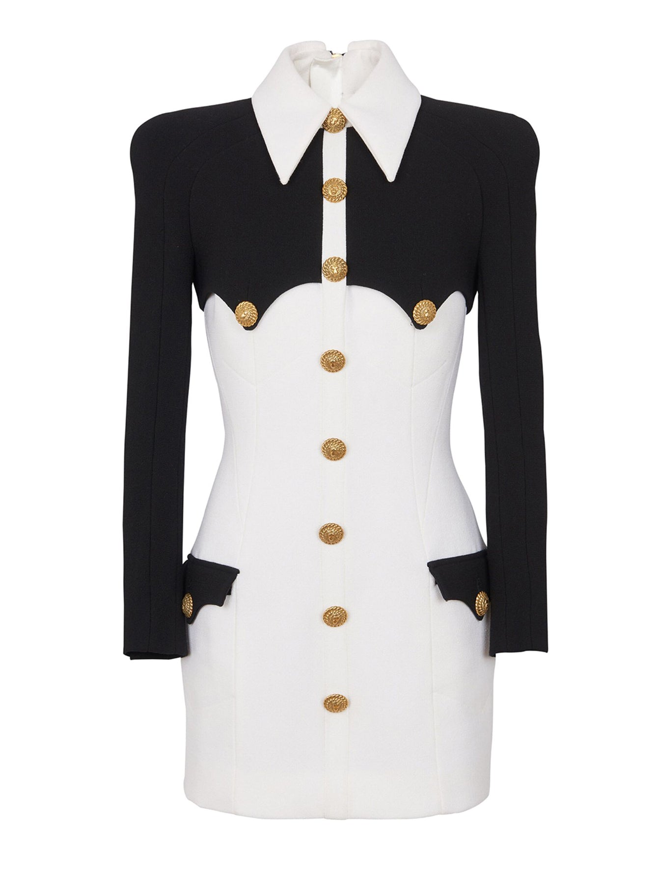 Button Mini Blazer Dress