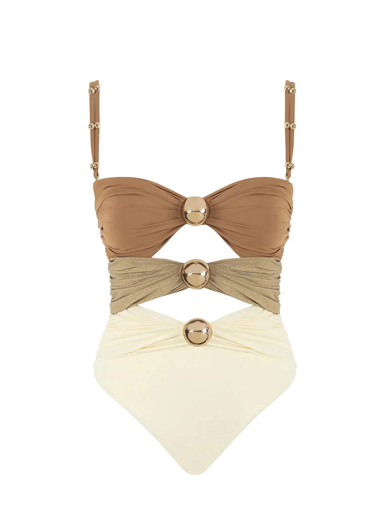 Luxurious Two-Tone Swimwear Set