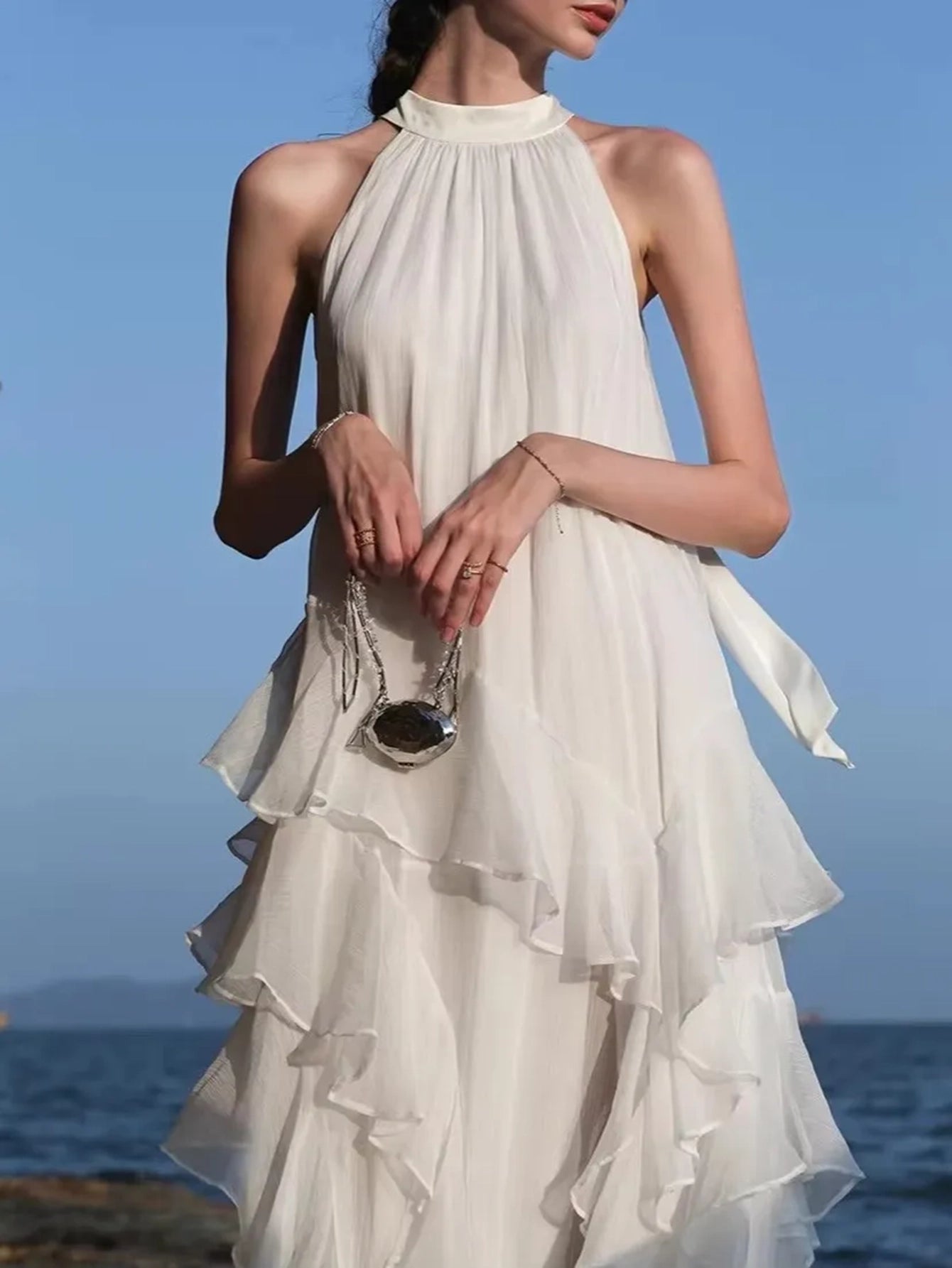 Stunning Ethereal Ruffled Maxi Dress