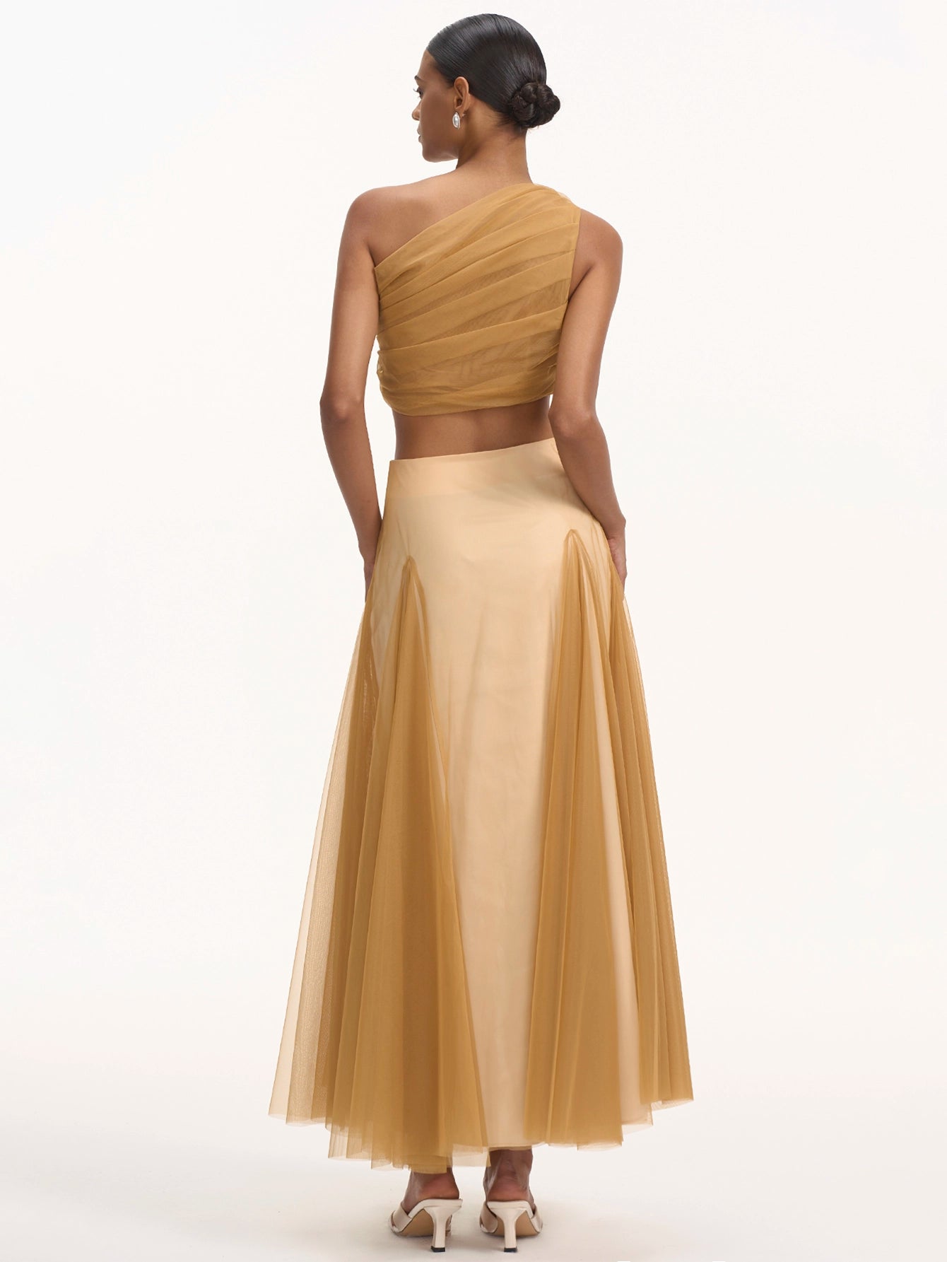 Delicate Tulle Long Skirt Set