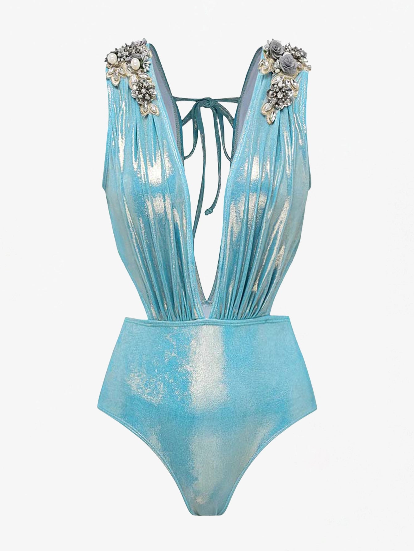 Luxurious Metallic Swimsuit