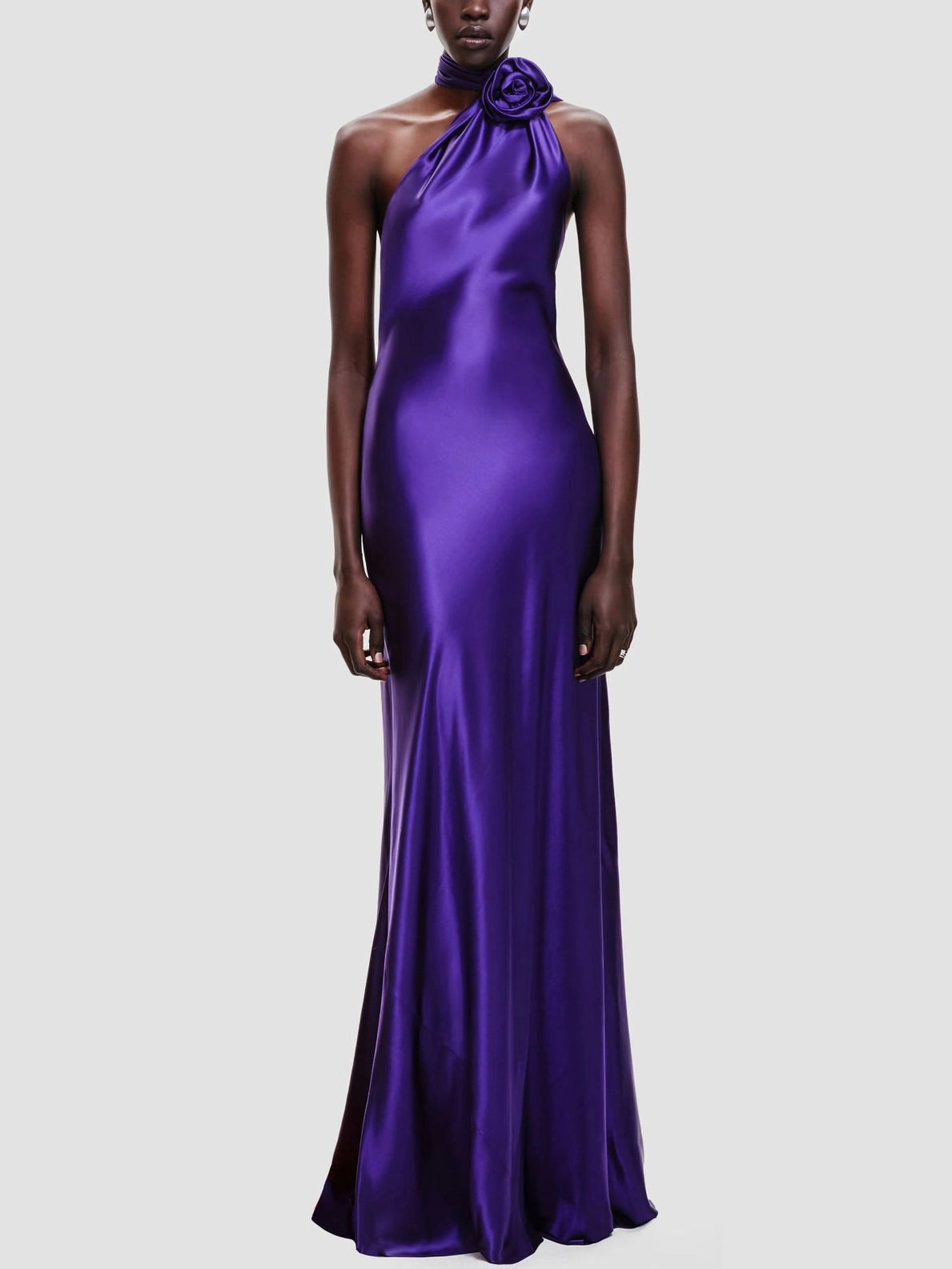 Satin Halterneck Gown