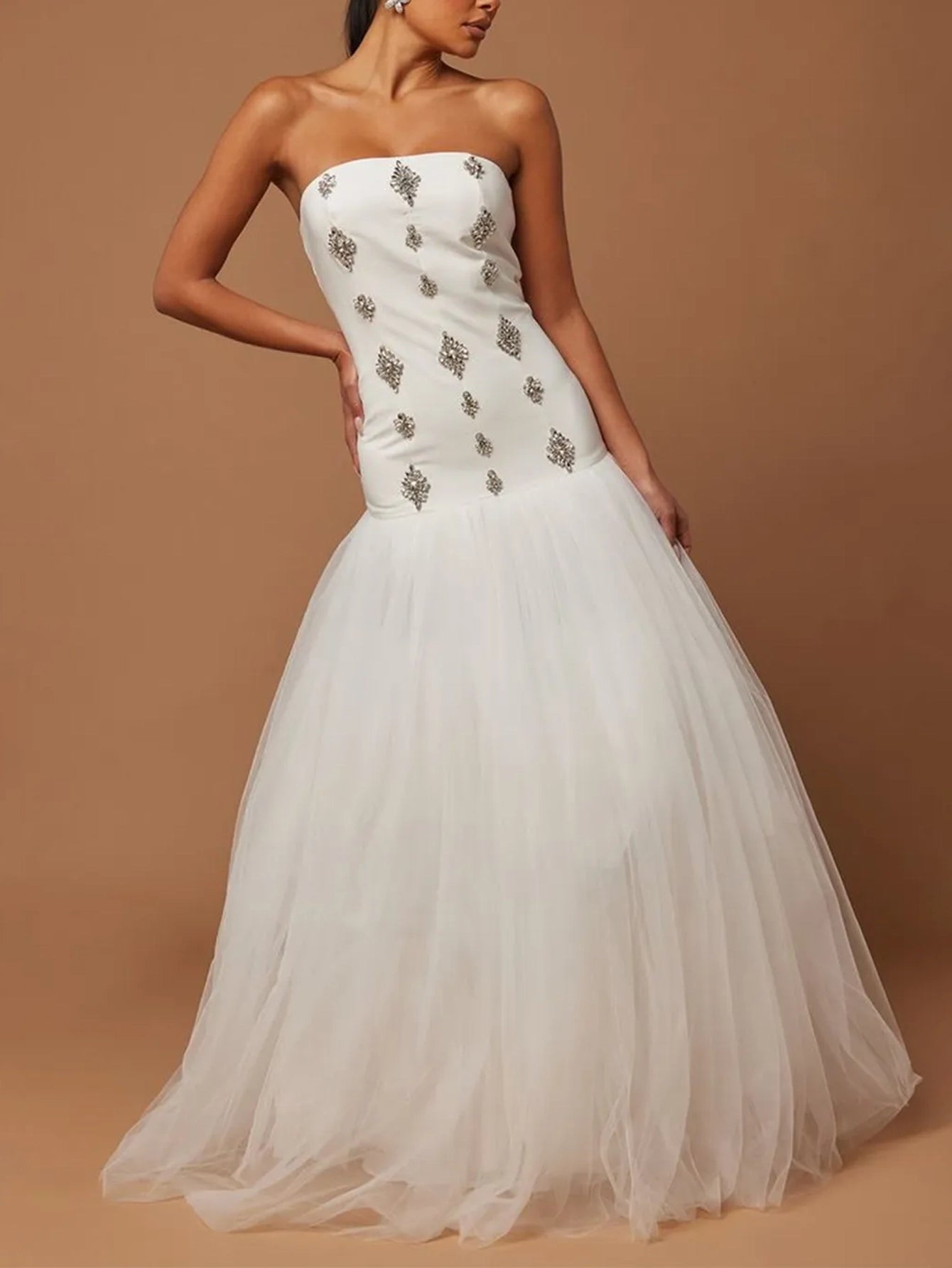 Elegant Beaded Mermaid Gown