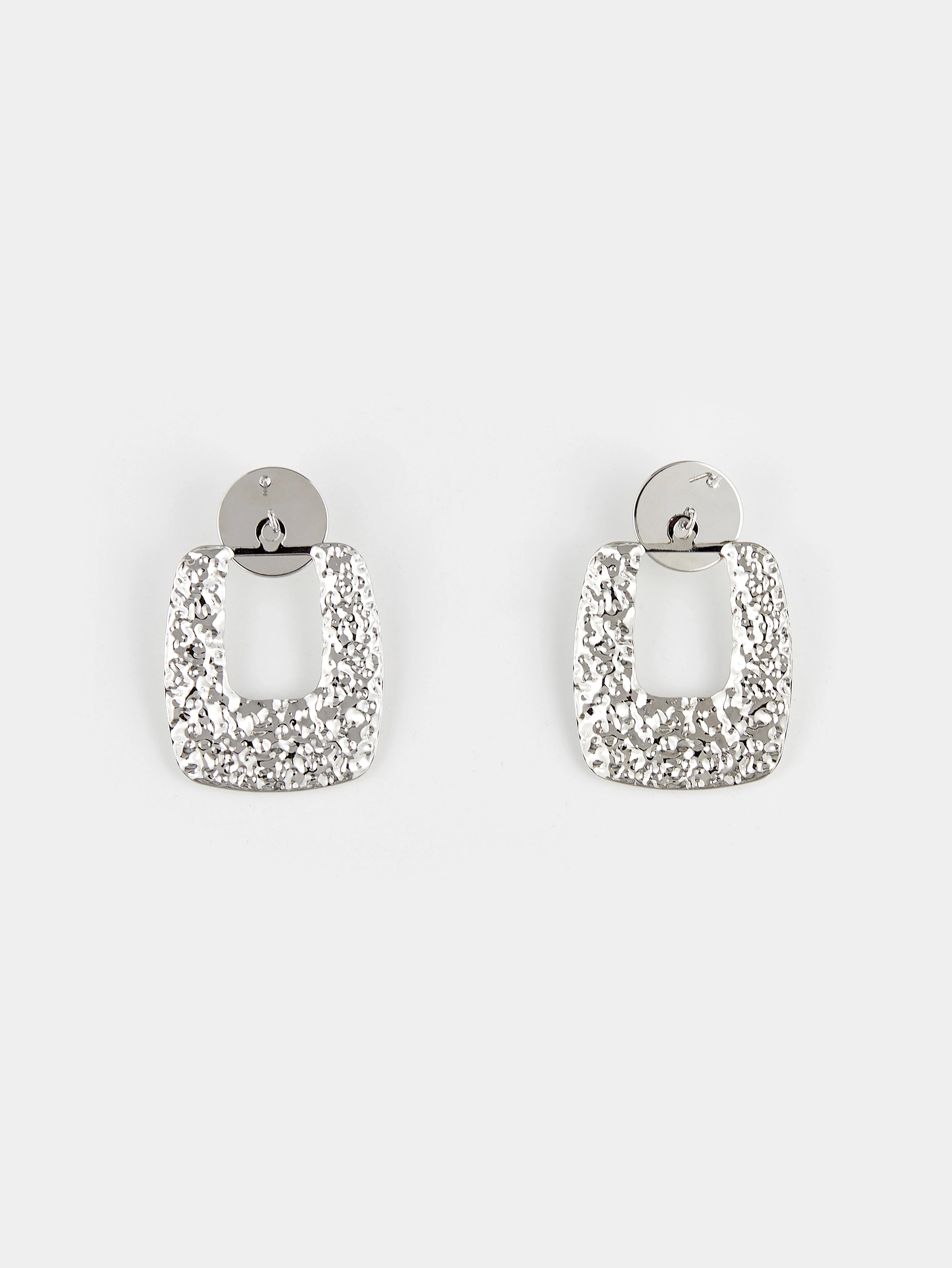 Elegant Pearl and Crystal U-Shape Earrings