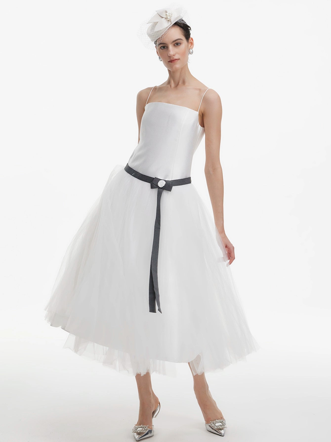 Tulle Tea-Length Dress