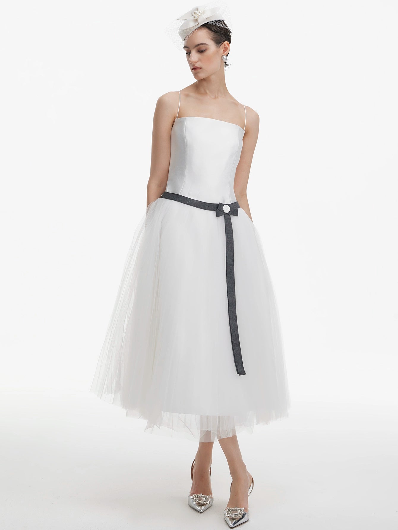 Tulle Tea-Length Dress