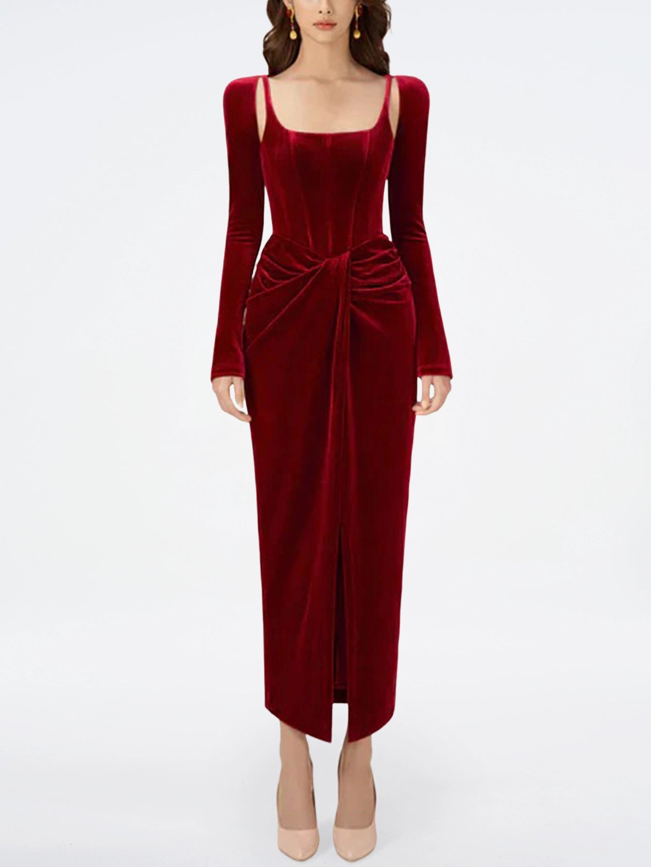 Stunning Velvet Maxi Dress