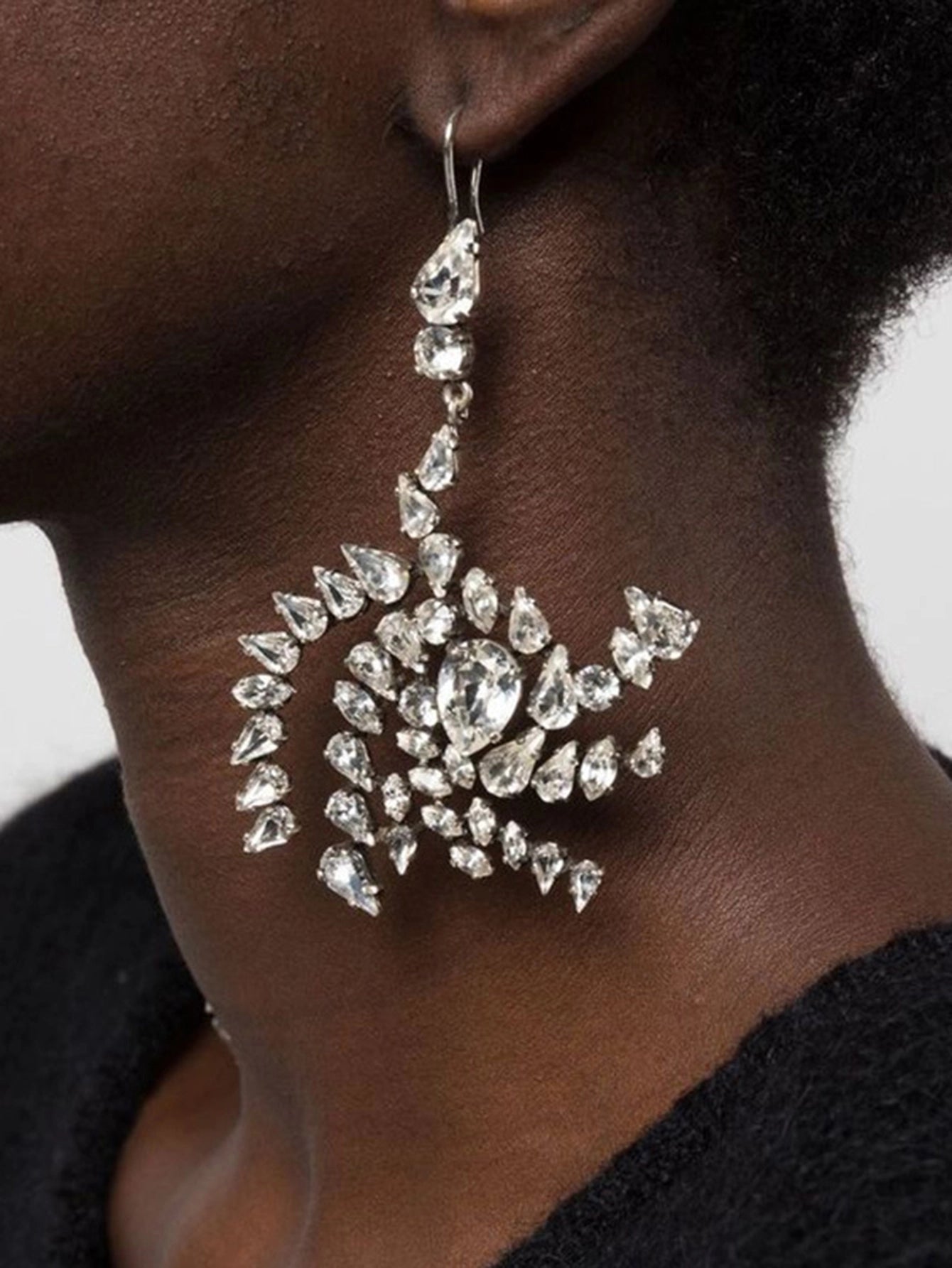 Exaggerated Rhinestone Earrings